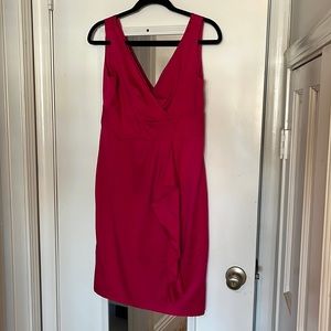 Pink satin dress